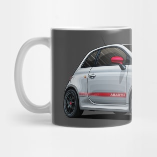 Abarth 595 Competizione White - Illustration Mug